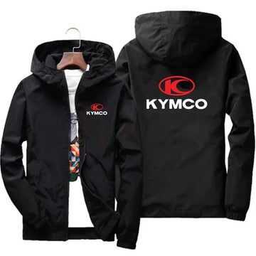 Spring Summer KYMCO Bomber Jacket Men Black Casual Slim Fit Baseball Mens Jackets New Autumn Fashion High Quality Jackets for Me