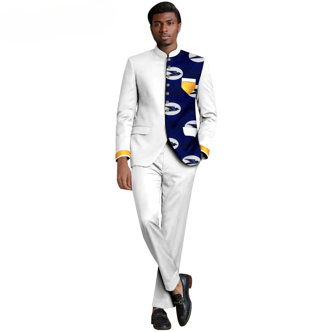 New (Blazer+pants) Men's Fashion Business Gentleman Italian Style Slim Solid Color Professional Suit Wedding Groom Best Man Suit