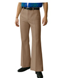 Vintage Men's Flare Pants High Waist Pleated Suit Trousers Formal Business Bell Bottom Pants For Casual Party Wedding Streetwear