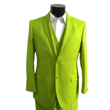 Men Suits Slim Fit Single Breasted Wedding Groom Tuxedos 3 Pieces Business Casual Male Clothing Jacket Pants Vest