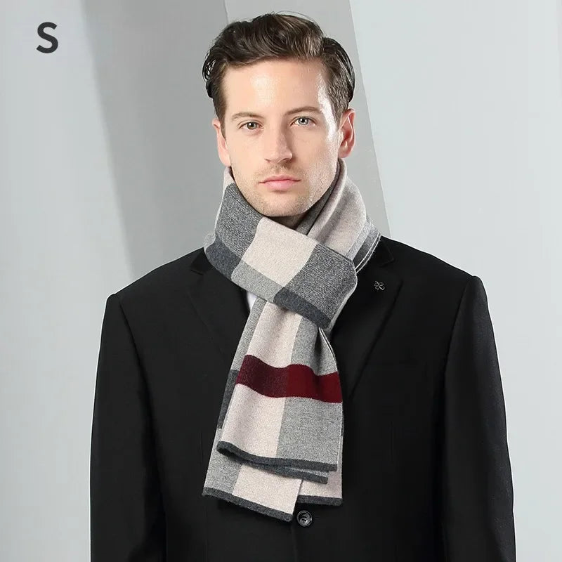 Uomini di lana puri al 100% di alta qualità SCARF SCARFA CASSO CHOLDE CASSO CASSORE MASCHER MASCHIO AUTOTUNGNO INVERNO SCAWLE BUSINESS CRISMA CHRISMAS GIOCO