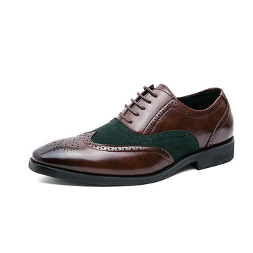 Man Moccasin Casual Leather Shoes Classic Pointed Oxford Shoes High Quality Lace Up Mens Brogue Style Luxury  Homme Big Size 48
