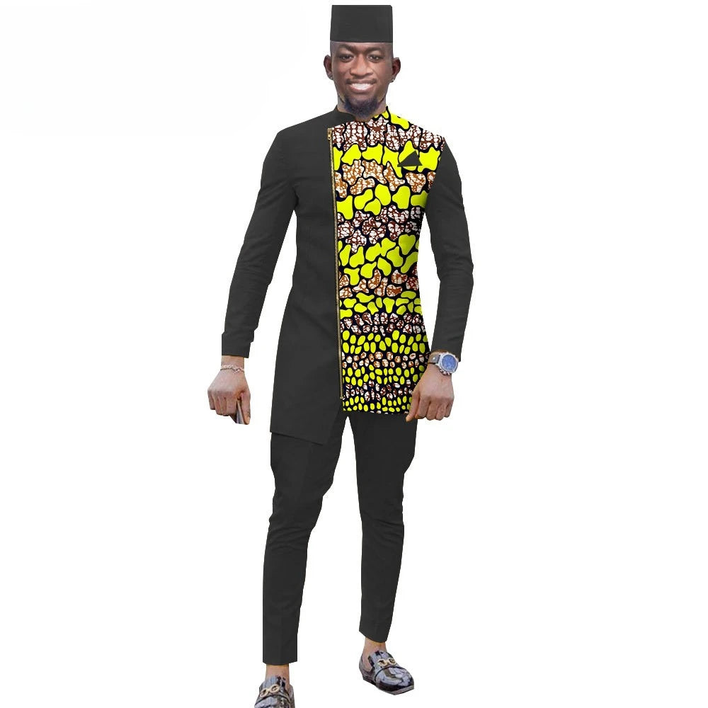 2025 Ensemble Blazer Et Pantalon College Pour Hommes, Vêtements Africains Trempés, Tenues Formelles, Veste  Tenue Ankara,