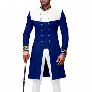 New Casual Fashion African Men's Suit Slim-fit Two-piece Set Ropa Hombre Pant Sets Спортивный Костюм Мужской Roupas Maculinas