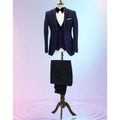 Men's Suit 3 Pieces Jacket Pants Vest Wedding Groom Tuxedo Luxury Chic Outfits Slim Fit Formal Occasion Male Clothing