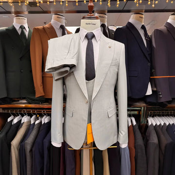 2025 Elegant Men's 3PCS Suit Set for Formal Wedding Popular Solid Suit for Party Formal Occasion Clothing Elegant Groom Set