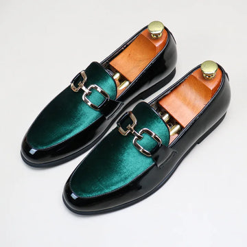 Novel Designer Suede Green Brwon Black Pointed Wedding Oxford Shoes Men Casual Loafers Formal Dress Footwear Zapatos Hombre