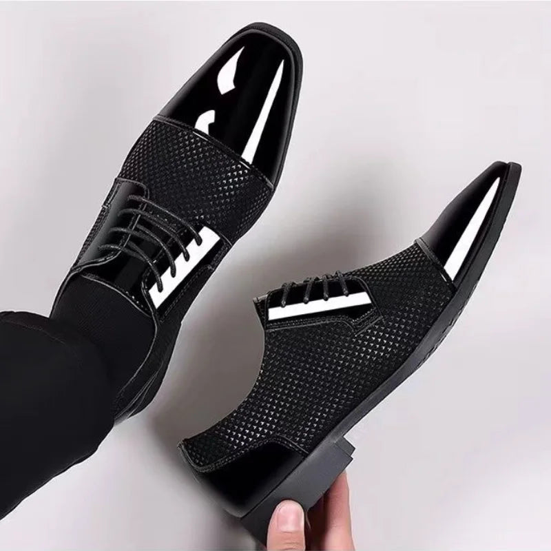 Dress Shoes Man Casual Business Pointed Toe Social Shoe for Men Breathable In Summer Leather Luxury Designer Clothing Low Price
