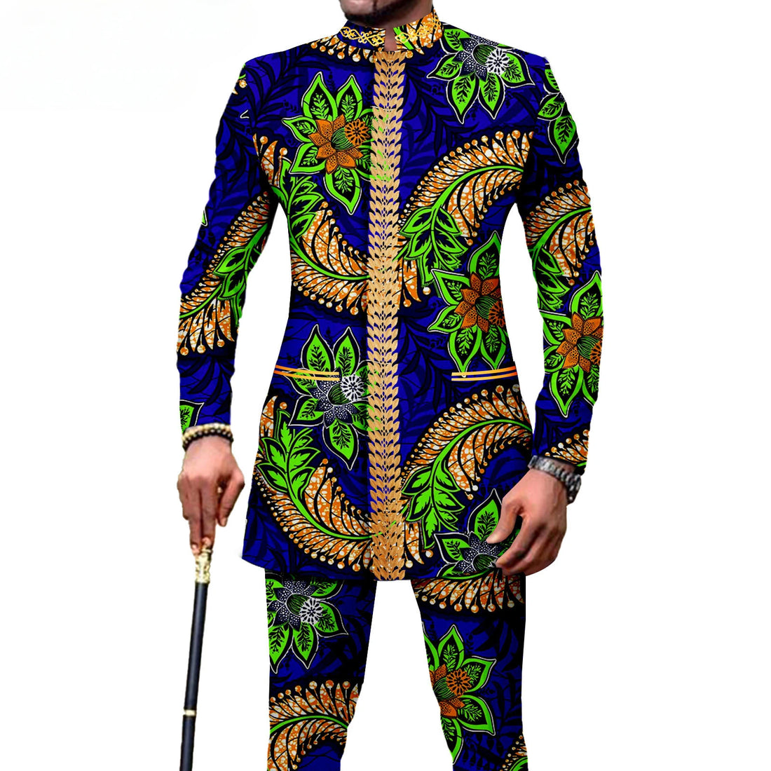 2025 Dashiki for Men African Suit Embroidery Jackets and Pants 2 Piece Set Traditional Attire Dashiki Clothes Print Outfits