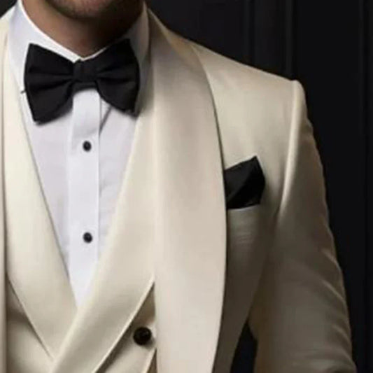 Traje blazer para hombres trajes de traje de 2 piezas trajes de alta calidad 2024 pantalones ropa para hombres bandeja chaquetas beige beige a medida