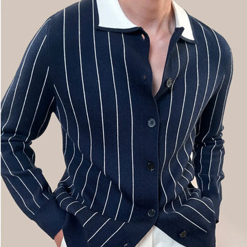 Men suéter Cardigan Autumn Listed Shired Gollar Troescips Sweaters Coat Men Men com mangas compridas Cardigan Sweter de Hombre de alta qualidade