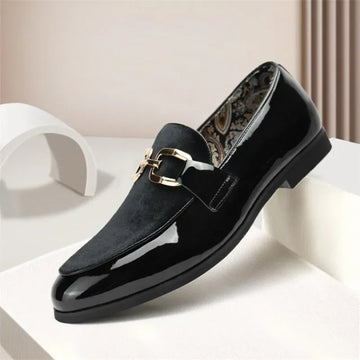 Party Wedding Loafers Moccasins Men Slip-on Light Comfortable Driving Flats Men's Casual Leather Shoes Mens Fashion Patchwork