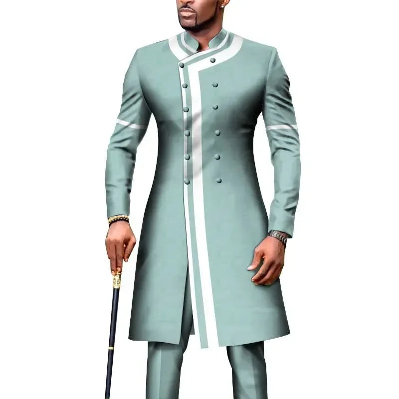 Men's Suits Slim Fit Fashion Floral Printed Peak Lapel Suits Jacket with Pants 2 Pieces Prom Party Wedding Tuxedo Luxury Blazer