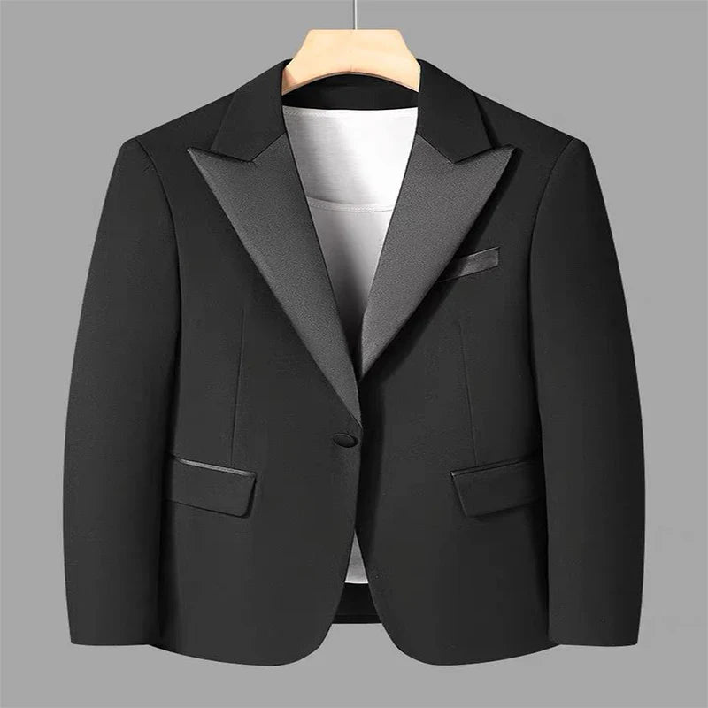 WF01 New Mody Moda Black Macho Suits Slim Fit Double Double Bastted elegante Melhores homens de casamento masculino Costume Homme