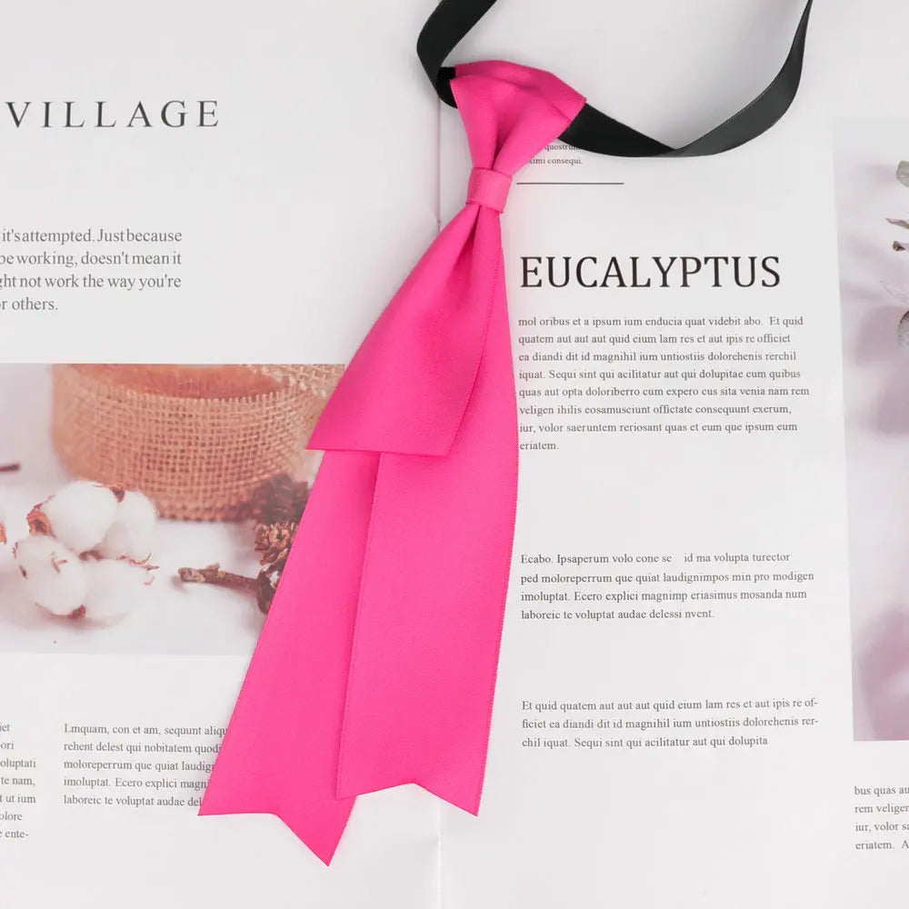 22cm Simple Candy Color Neck Tie Men's Women Business Dress College Style Shirt Bowtie for Womens Cute Wedding Neck Accessories