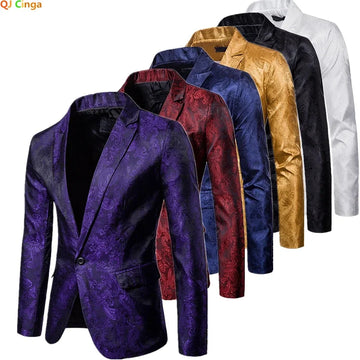 Jaqueta de terno masculino roxo, casaco de festa de casamento, blazer de ouro azul roxo vermelho, tamanho m l xl xxl xxxl