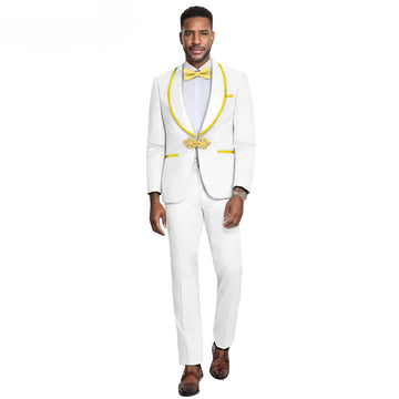 2025 New Men's Business Casual Slim-fit Suit Fashion Wedding Formal Men's Suit (top +Pants) Two-piece Set Can Be Customized