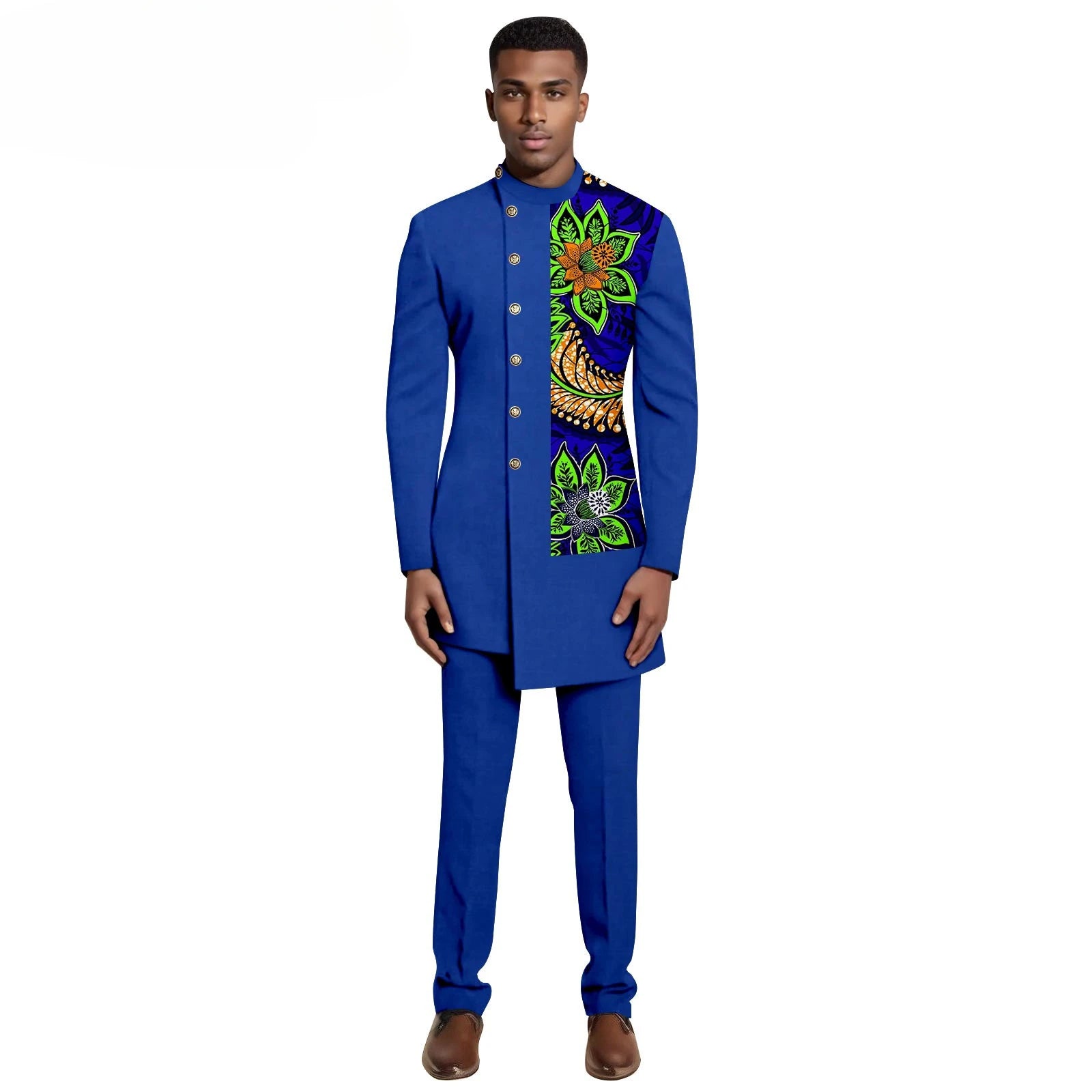 2025 African Men's Suit Single Breasted Suit and Trousers 2 Piece Formal Wedding Dress A2416064 Suits for Men