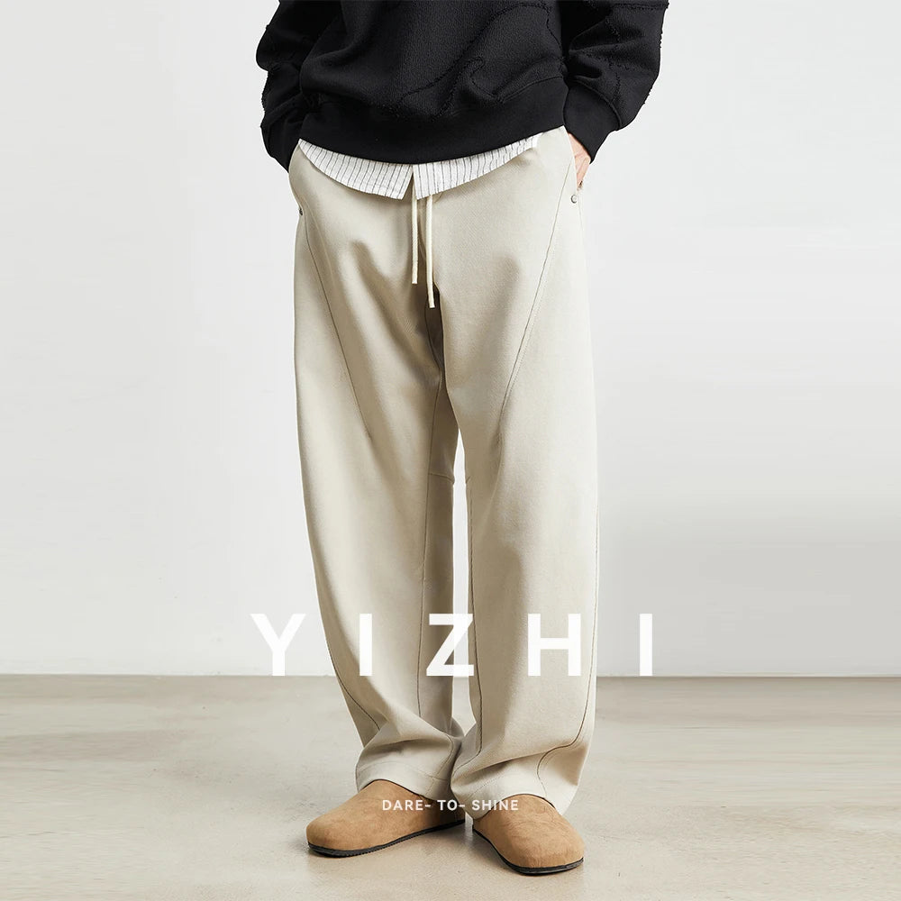 Men's American Youth Casual Pants Summer New Straight Overalls Fashion Wide-leg Sports Trousers Thin Style S-3XL