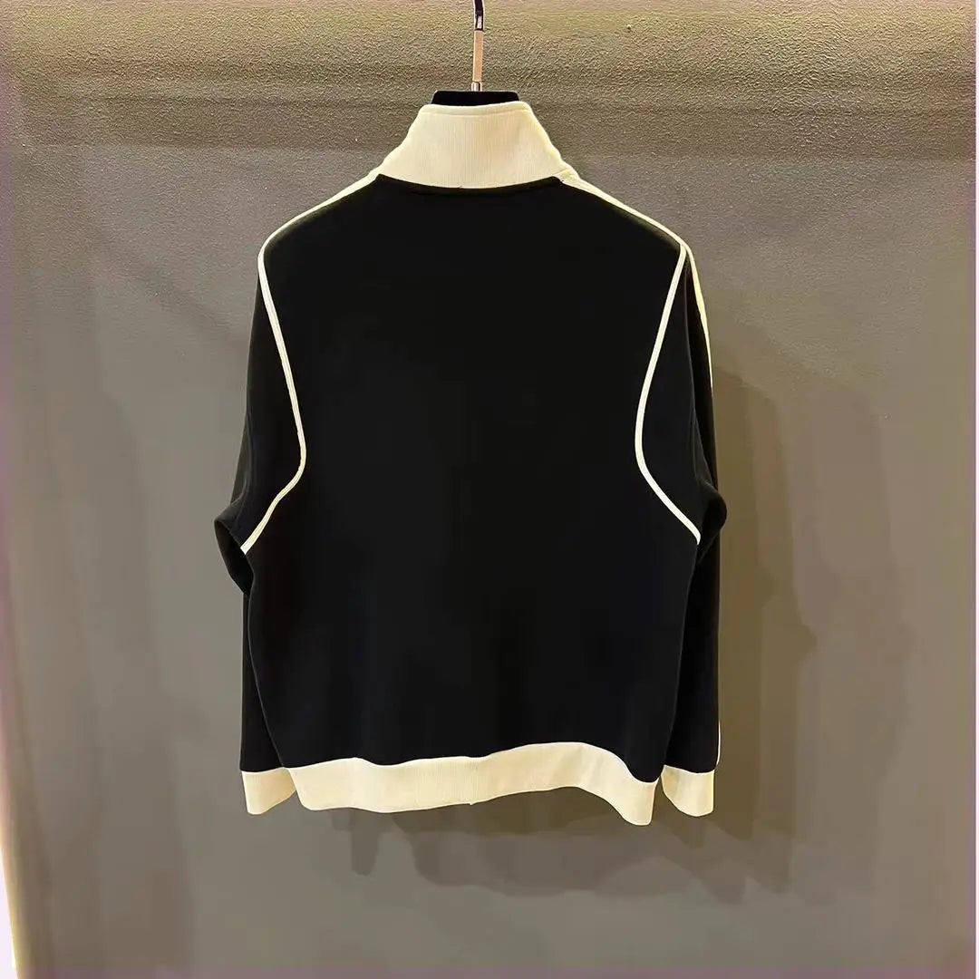 Fashionable and Trendy Zipper Versatile Jacket Stand Up Collar Youth Casual New Style Men's Slim Fit and Handsome Top