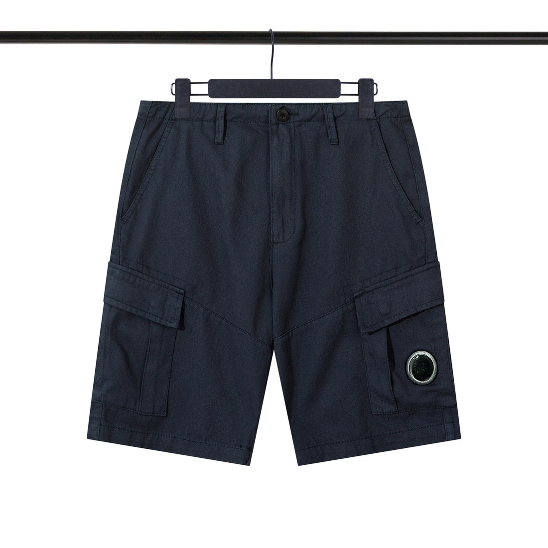 2025 new lens workwear with multiple pockets for sports and leisure, loose fitting men's and women's five quarter shorts trend