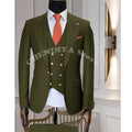Navy Blue Business Suits Men Wedding Groom Tuxedo Single Breasted Notch Lapel Prom Party Slim Fit 3 Piece High Quality Outfit