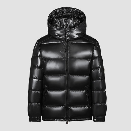 PFHQ Winter Down Jacket Sports Men Embossed 2024 With Hat Solid Color Zipper Korea Fashion Simple Male Tops 21Z7411