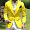 Fashion Single Breasted 2 Pieces Men's Suit Jacket Pants High Quality Boutique Male Clothing Customized