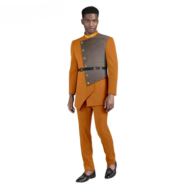 Striped Men Suits Fashion Slim Fit 2 Pieces Blazer Pants Double Breasted Classic Fit Outfits for Wedding Groom  Clothes for Men