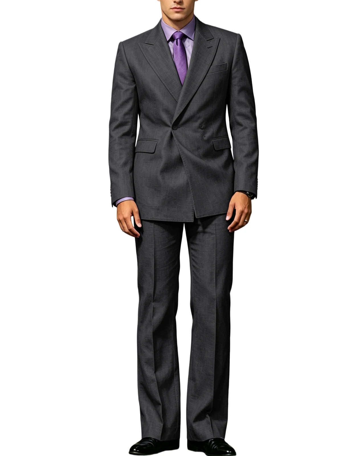 Vintage Men's Beige Linen Suit Notched Lapel Double Breasted Formal Blazer Set Summer Lightweight Wedding Party Trousers Suit Fo