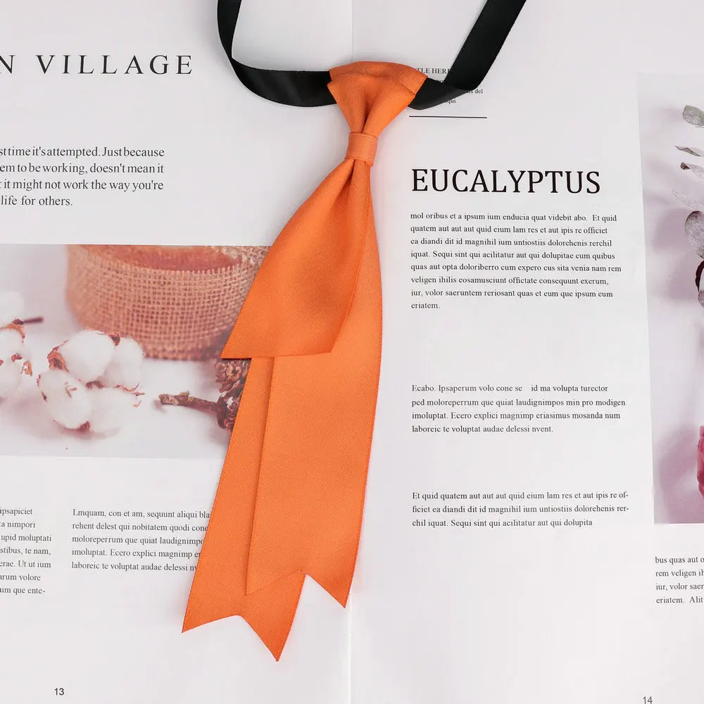 22cm Simple Candy Color Neck Tie Men's Women Business Dress College Style Shirt Bowtie for Womens Cute Wedding Neck Accessories