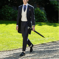 Handsome Wedding Suit For Man Peaked Lapel Regular Fitted Outfit Business Casual 3 Pieces Groom Tuxedo Custom Fashion Set
