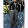 Casual Men Suits Shawl Lapel Two Piece Formal Outfits Single Button Red Carpet Daily Party Office Male Clothing Business