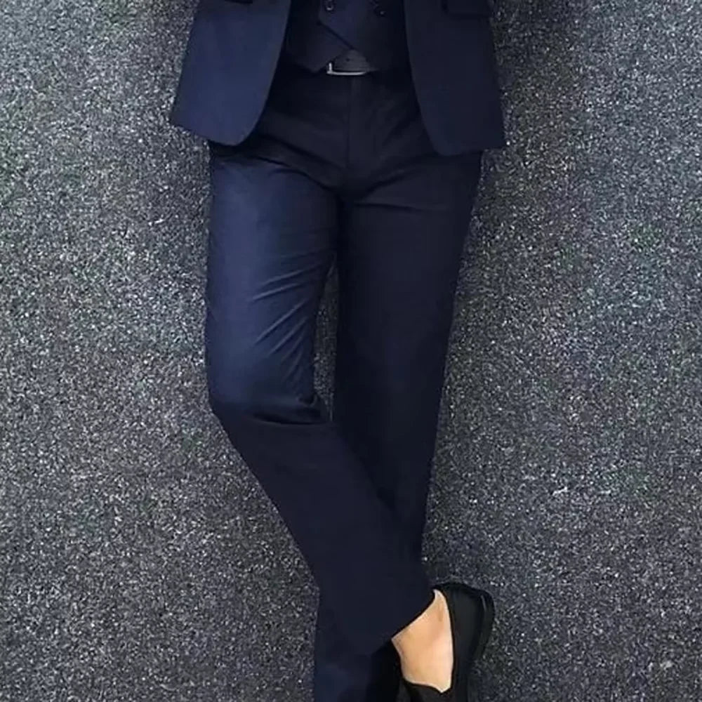 New Arrival Men's Suits 3 Piece Fashion Notch Lapel Single Breasted Suit Evening Party Office Work Male Business Formal Outfits
