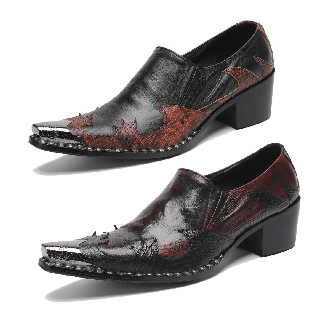 New Italian Designer Handmade Men's Shoes  Pointed Leather Formal Derby Shoes  Business Office and Wedding Work Shoes