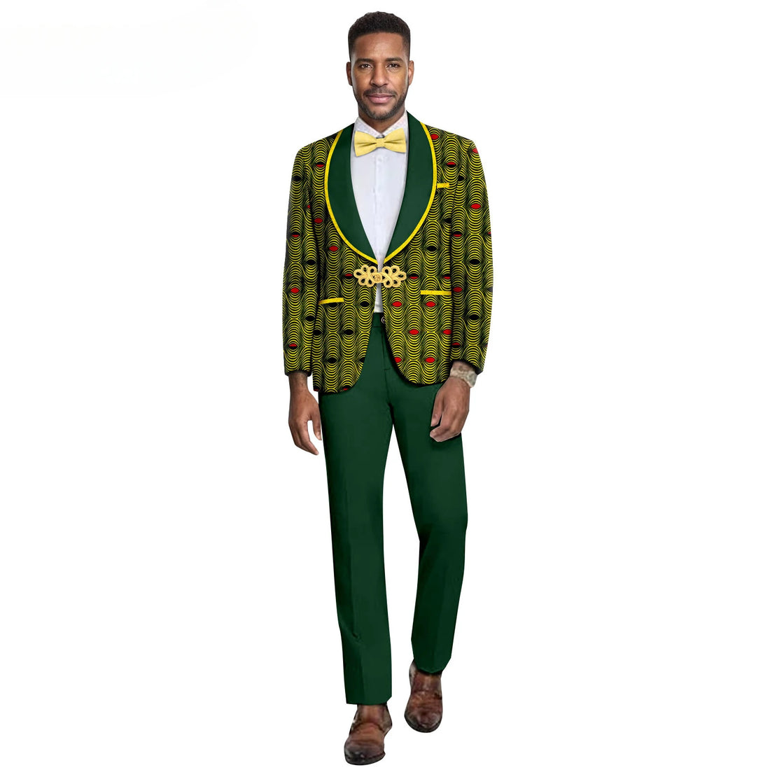 2025 New Men's Business Casual Slim Suit Fashion Wedding Formal Men's Suit (top + Pants) Two-piece Set (customizable) Clothes