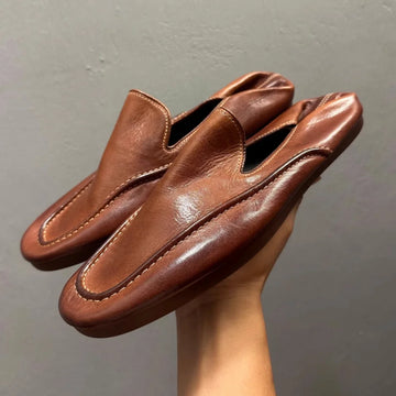 QHCCID High Quality Horse Leather Loafers Soft Leather Soft Sole Casual Shoes Outdoor Males Shoe Handmade Men's Shoes