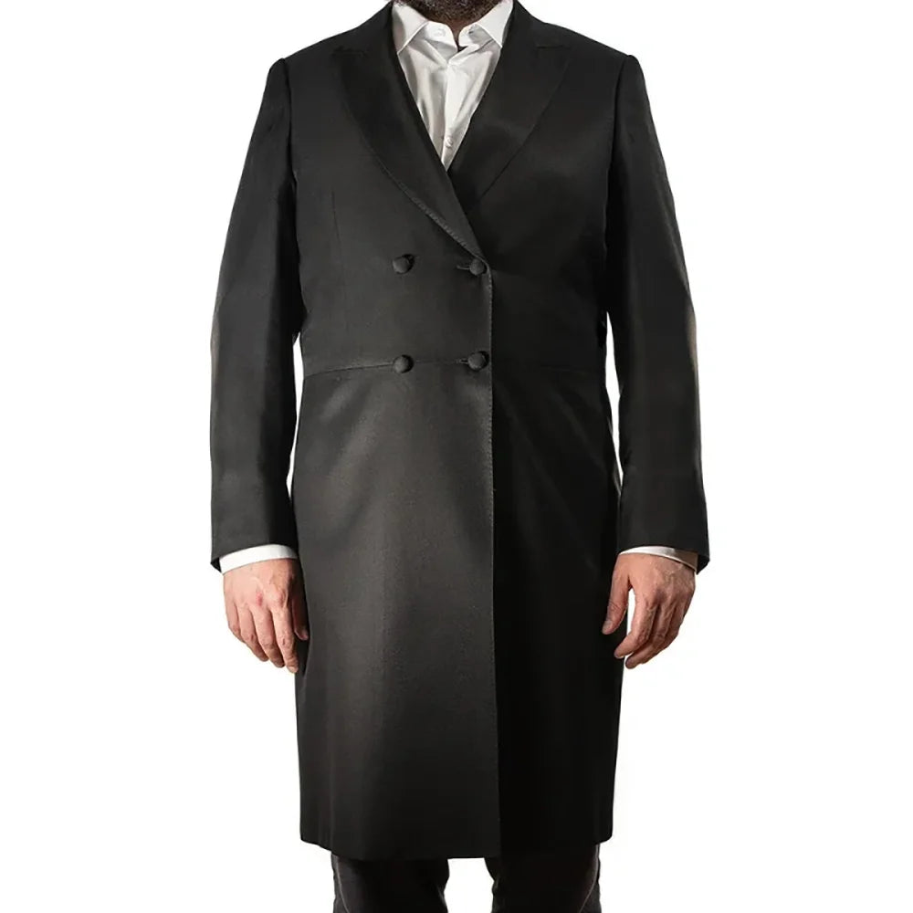 New Arrival Men's Suits Formal Two Piece Long Blazer Classic Double Breasted Daily Office Casual Male Costume Homme Jacket Pants