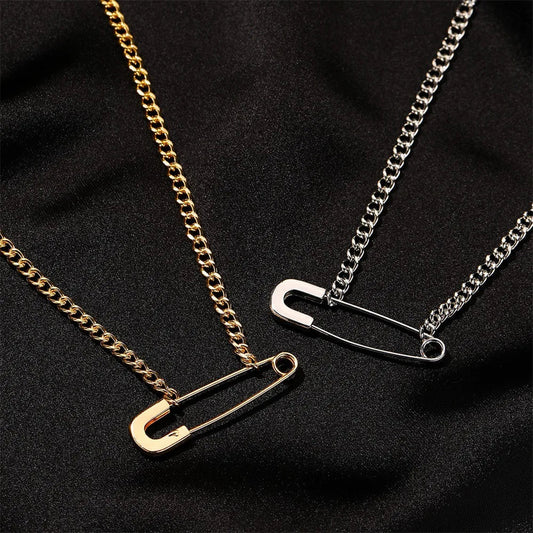 Corean Ins Minimalismo Collana geometria per donne Classic Creative Pin Penderant Clavicle Chain Gioielli Regali