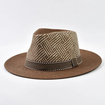 Summer Straw Hat Outdoor Panama Man Gentleman Holiday Sun Hat