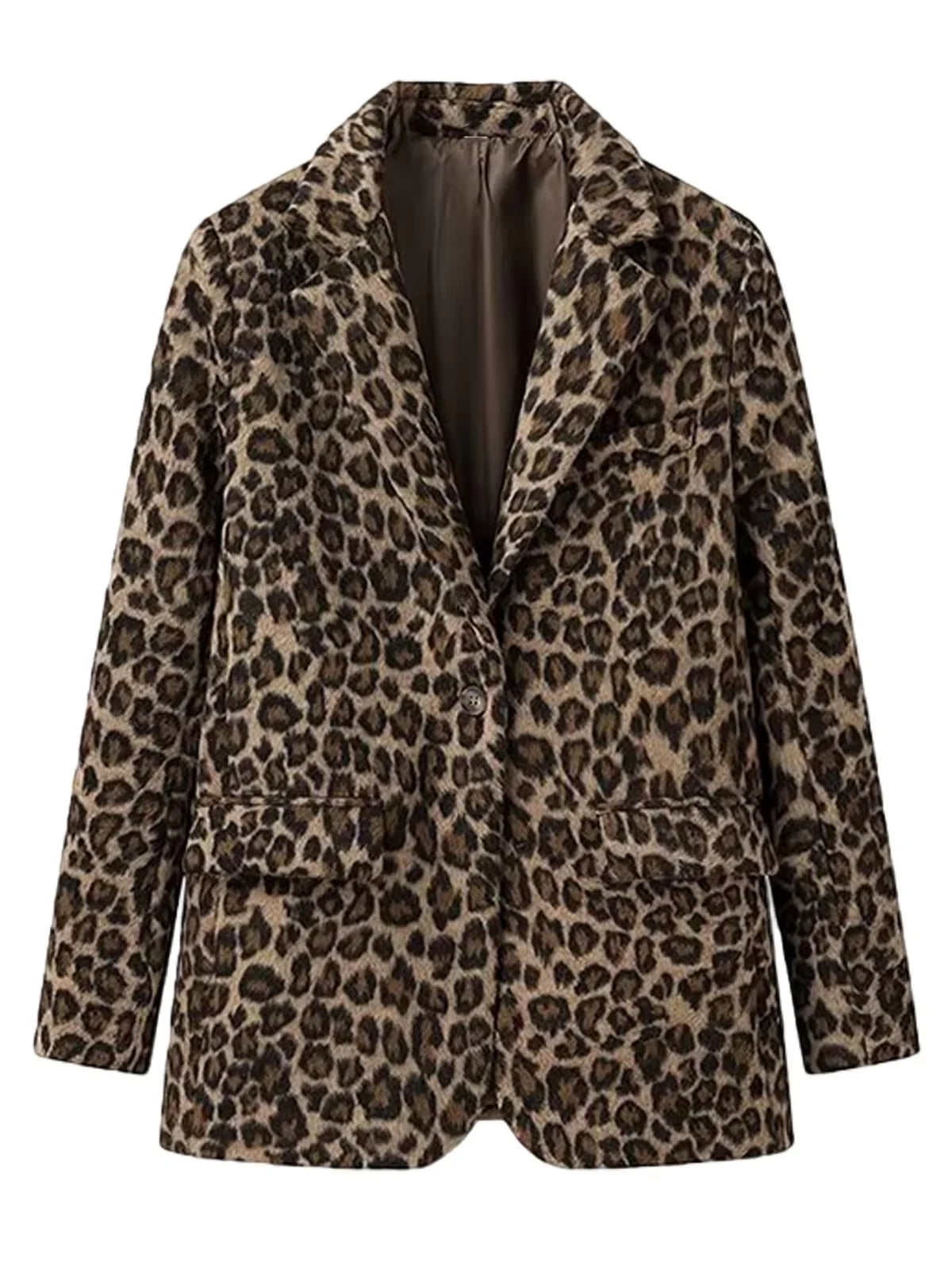 Men's Suits Leopard Blazer Luxury Casual Peak Lapel Single Breasted Slim Fit 1 Piece Jacket Party Handsome Customized Sport Coat