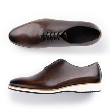 Professional Men Shoes Top Layer Genuine Cow Leather Business Casual Sneakers Dress Luxury Handmade High Grade Brand Men Shoes