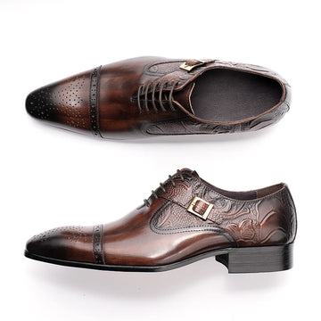 Classic Luxury Men Shoes Oxford Male Wedding Party Formal Genuine Leather Dress Shoe European Style Men High Quality New Arrival