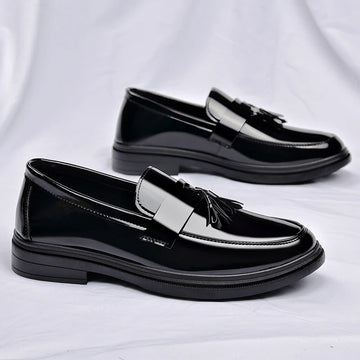 Retro Genuine Men's Wedding Cloth Luxury Oxford Shoes Handmade Quality 2025 New Fashion Black Men's Formal Professional Social Shoes