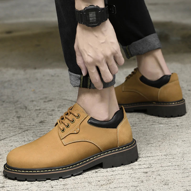 Genuine Leather Social Shoe Male Business Men Formal Shoes All-match Male Casual Oxfords Footwear Classic Men Shoes for Wedding