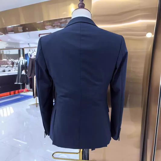 2024 Novo noivo de casamento de duas peças e melhor homem coreano de Best Man Best Blazer Masculino Blazer Masculino