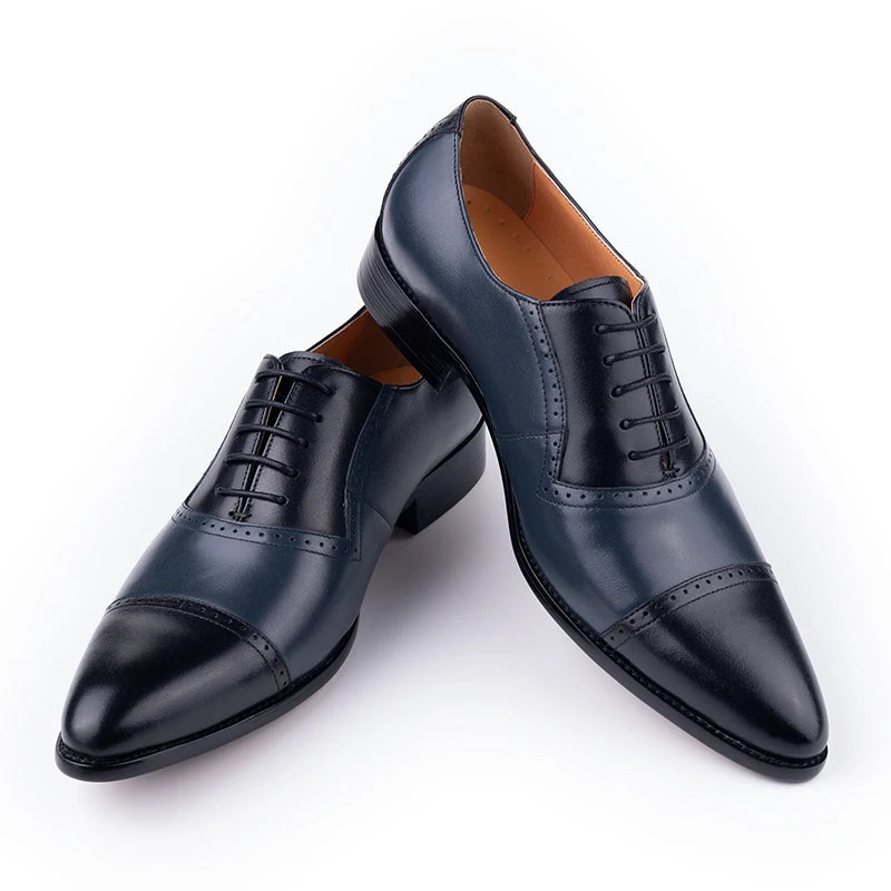 Business Versatile Lace-Up Fashion Dress Shoes Formal Office Casual Breathable Men Suit Footwear Oxford Style New Arrival Design