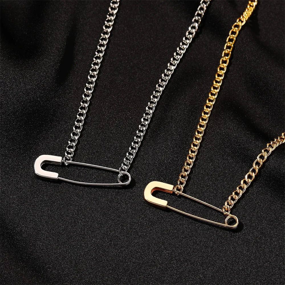 Corean Ins Minimalismo Collana geometria per donne Classic Creative Pin Penderant Clavicle Chain Gioielli Regali