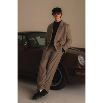 2 Pieces Men's Suit Boutique Chic Outfits Work Commute Business Casual Office Male Clothing Jacket+Pants
