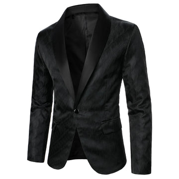 Manteau de manteau de luxe en tissu texturé entreprise décontractée de la mode Banquet de combinaison pour hommes de mariage.